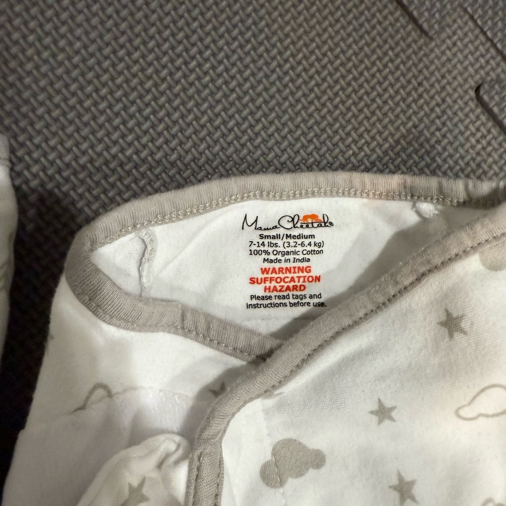 Mama Cheetah Swaddle Set of 3 - Gray and White - Picture 2 of 3